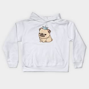 Pug Princess Kids Hoodie